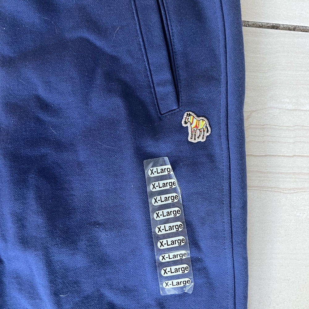 NWT Paul Smith Zebra Regular Fit Jogger Sweatpants - Navy - Picture 3 of 3